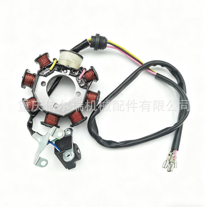 Transfronterizos proveedores directos CG125 CG150 motocicleta 8 polos bobina de estator de motor magnético de cobre