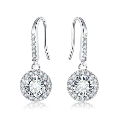 s925 Morsang ear hook Morsang Silver earrings Sterling Silver 925 fashion Jewelry jewelry 50 Min 1 kt