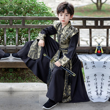 汉服男童2025夏季新款儿童古装日常国风武侠帅气男孩唐装演出批发