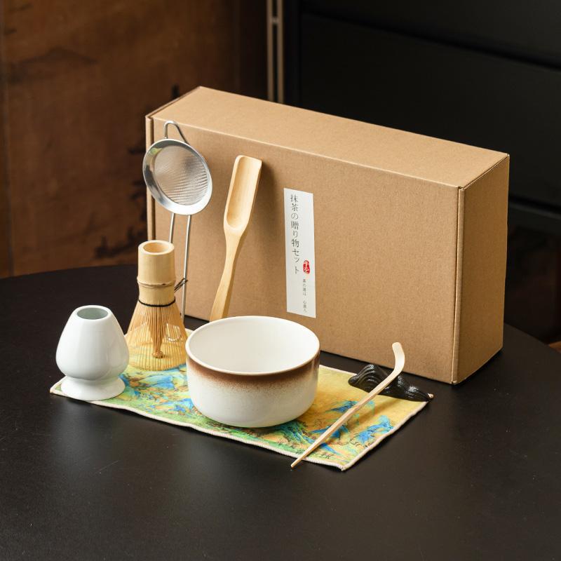 Fabricante de cientos de cuencos de matcha de cerámica matcha herramientas para ordenar cuencos de té matcha taza matcha accesorios de ceremonia de té caja de regalo