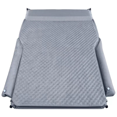 Vehicle-mounted inflatable bed Seven-Seater Extra-Long Travel Air - polka-dot-style-extended-length-integrated-pillow-gray