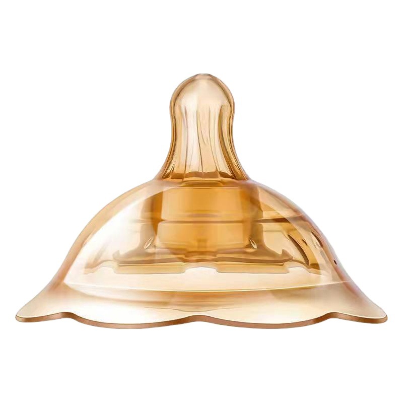 Quanying Baby Nano Silver Double Layer Nipple Protector Indented Breastfeeding Nipple Correction Breastfeeding Anti-Bite Breast Shield