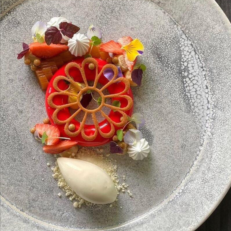 Nuevo en stock Daisy Lotus caleidoscopio fondant LACE pad DIY hornear decoración molecular cocina impresión molde