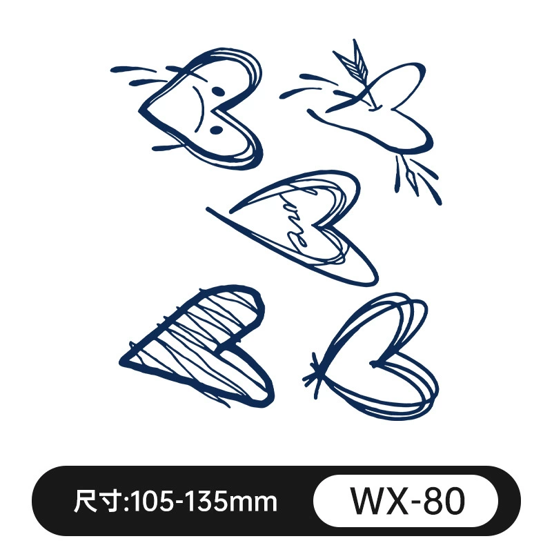 Waterproof fresh retroreflective herbal tattoo stickers for men and women, long-term effect