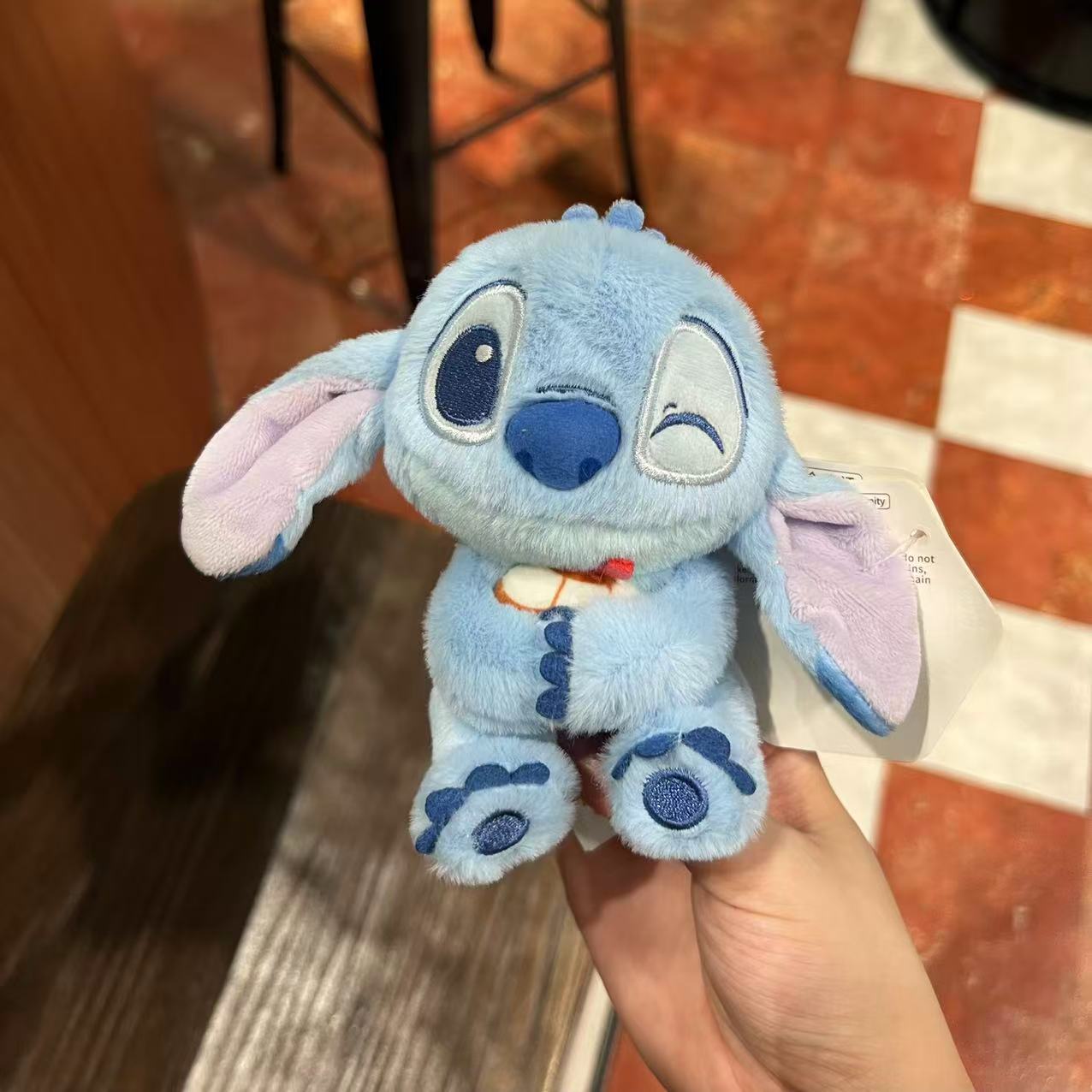 Genuino lindo Stitch Star Baby dibujos animados muñeco de peluche Stitch colgante llavero muñeca colgante regalo