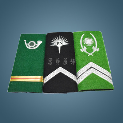 black green Macromolecule Epaulette uniform Hot flower Sleeve Shoulder brand Imitation metal Armband Customizable