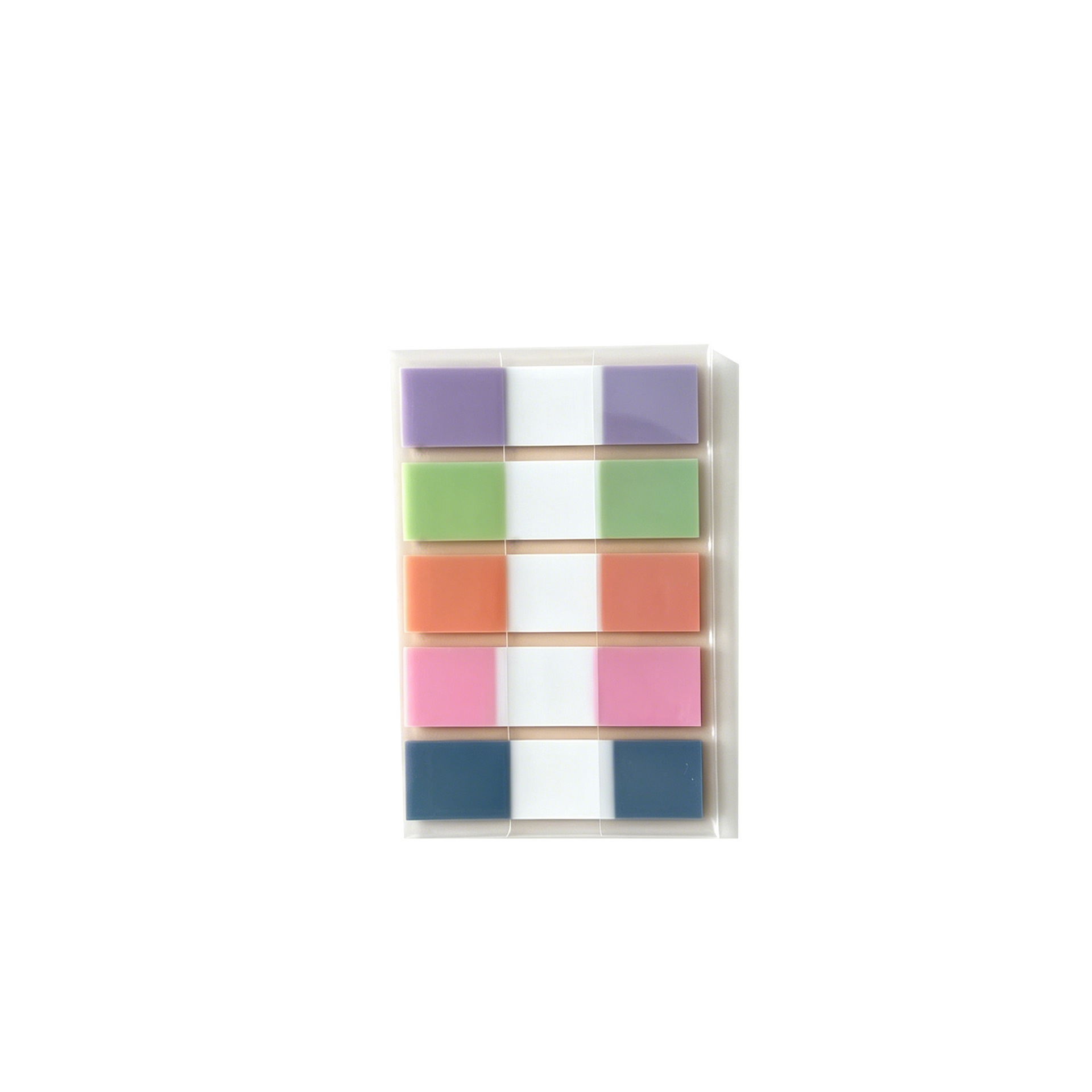 Notas adhesivas transparentes extraíbles de 10 colores, notas adhesivas impermeables para estudiantes, pegatinas de índice de colores Morandi de secado rápido, impermeables y de secado rápido