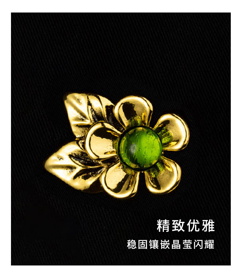 中古风优雅花朵胸针复古文艺气质花卉别针旗袍配饰小众