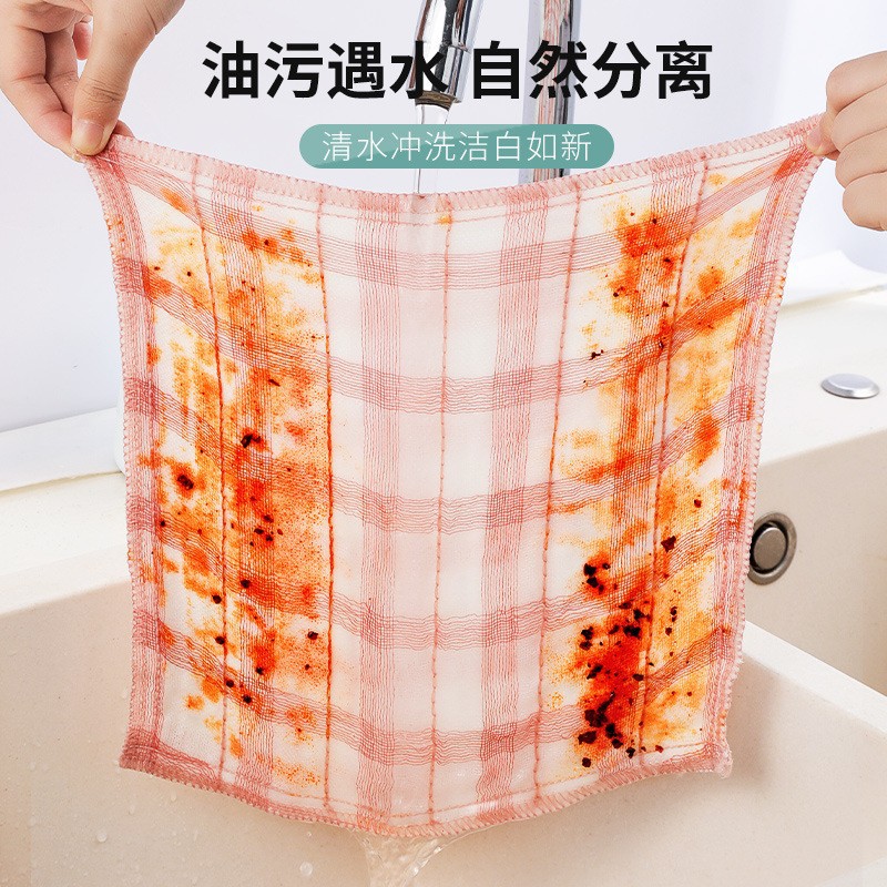 toalla de lavaplatos gruesa toalla de lavaplatos absorción de agua doméstica no fácil de manchar aceite toalla de limpieza de cocina