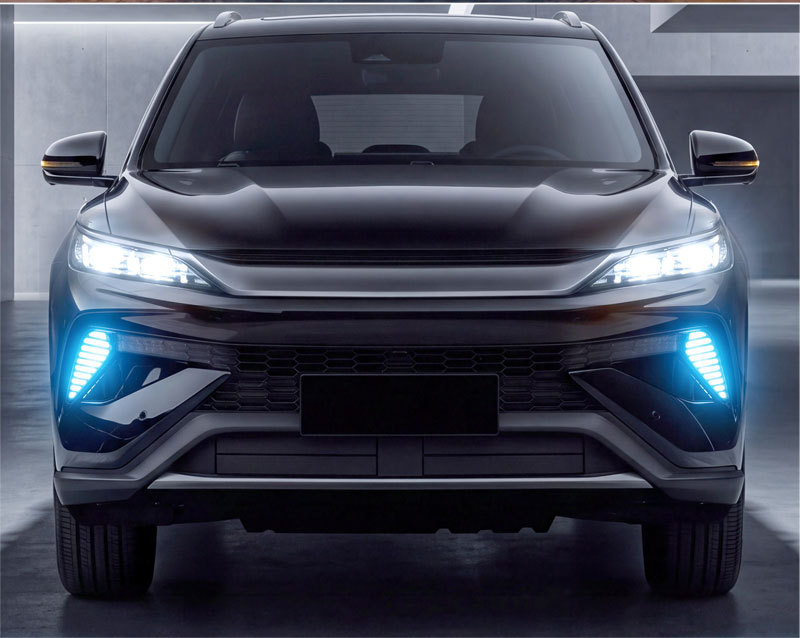 Suitable for 25-26 models of BYD Song Pro Dmi, specialized for modification of LED daytime running lights, front bumper decorative lights