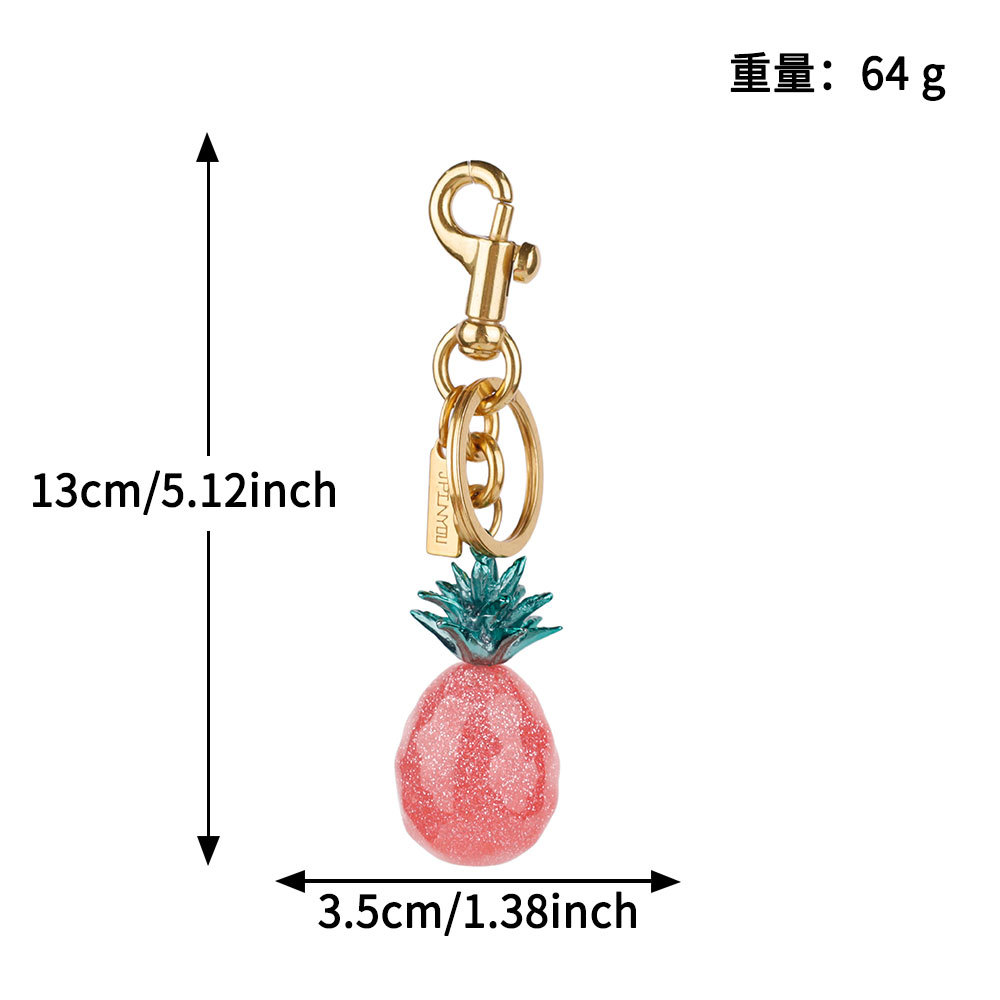 Transfronterizos directamente para bolsas de cereza colgantes de moda llaveras de automóviles llaveras de Amazon llaveras de metal accesorios de bolsas al por mayor
