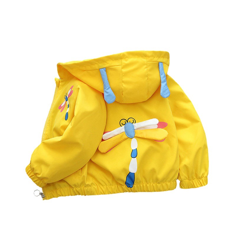 Children's Clothing Girls' Jacket 2025 New Spring and Autumn Kids' Spring Wear Small and Medium-Sized Children's Fashionable Thin Hooded Windbreaker Stylish