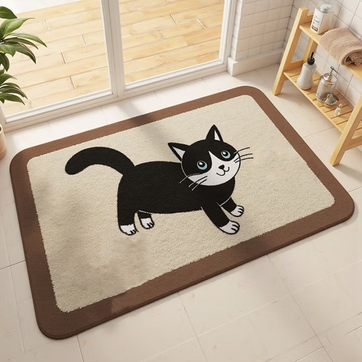 Bathroom Absorbent Mat, Bathroom Door Mat, Bathroom Door Entrance Mat, Kitchen Non-Slip Mat, Carpet, Bathroom Mat