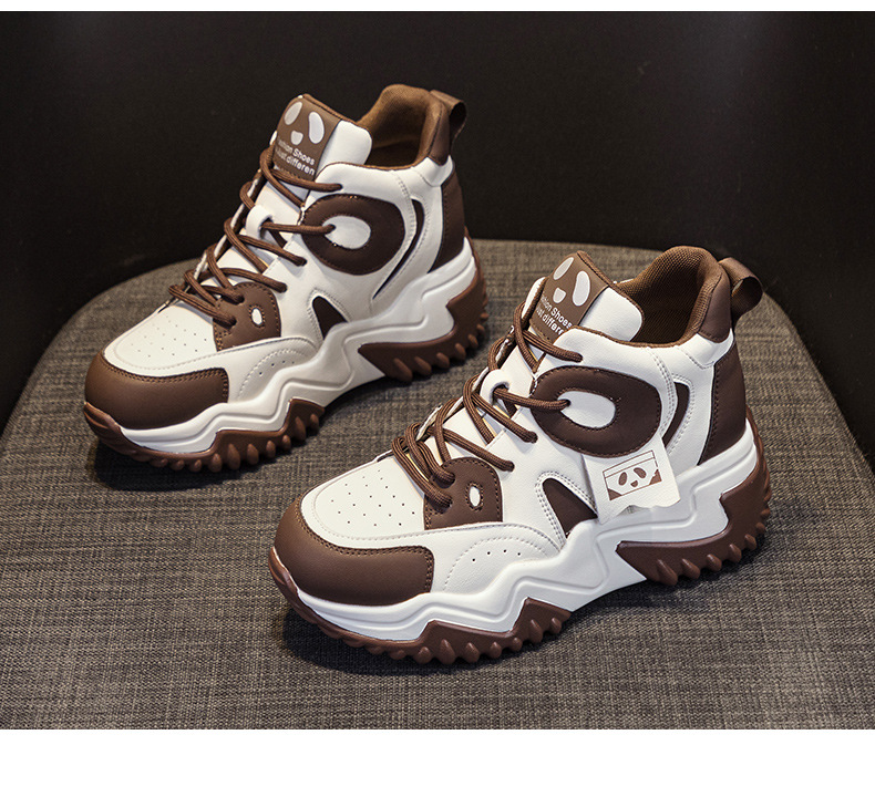 Giày sneaker nữ đế dày tăng chiều cao phong cách dad shoe mùa thu 2026 — M2503 Màu nâu, M2503 màu đen, M2503 màu xanh lam chi tiết 23