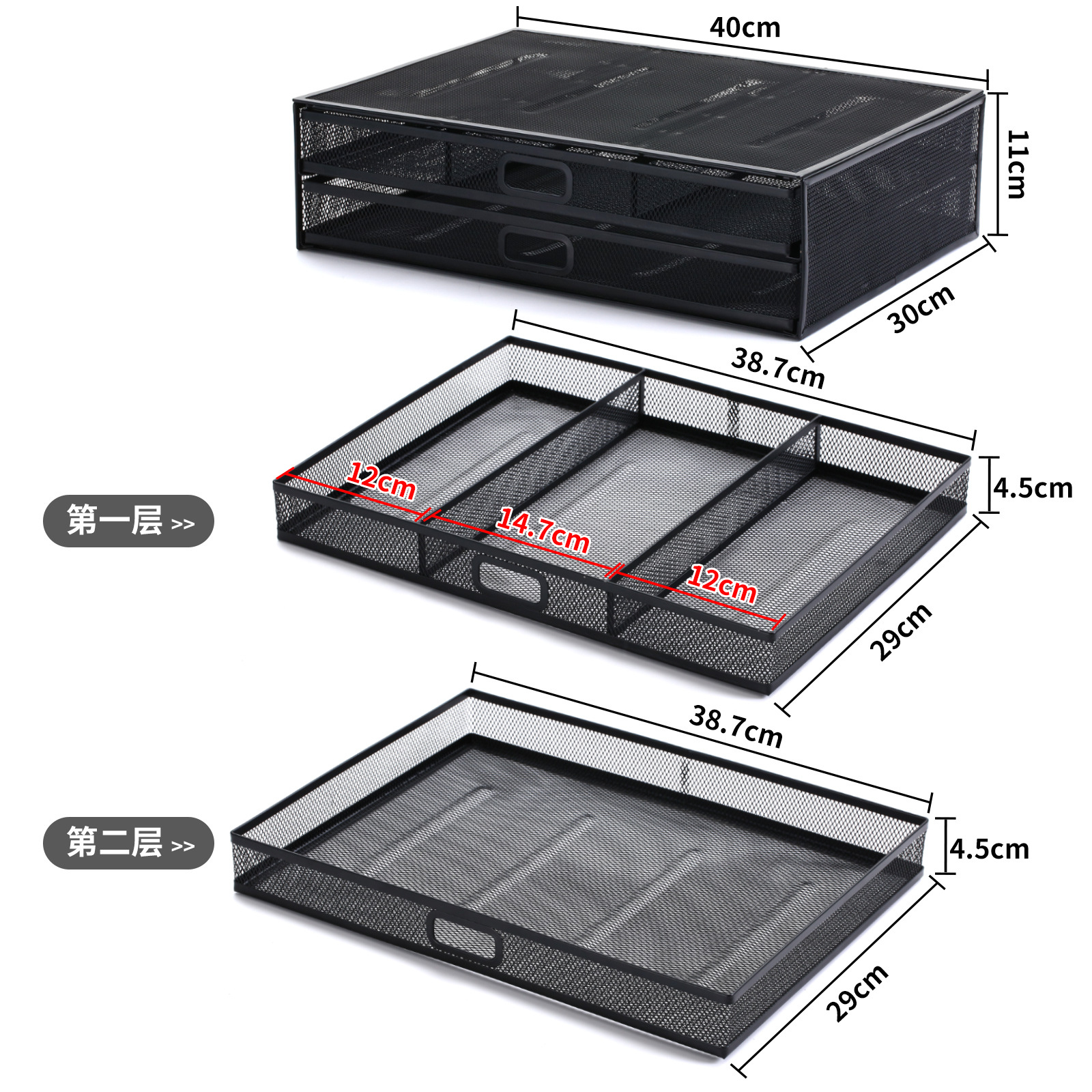 廠家直銷多功能電腦支架鐵藝批發散熱底座顯示器辦公桌面收納跨境