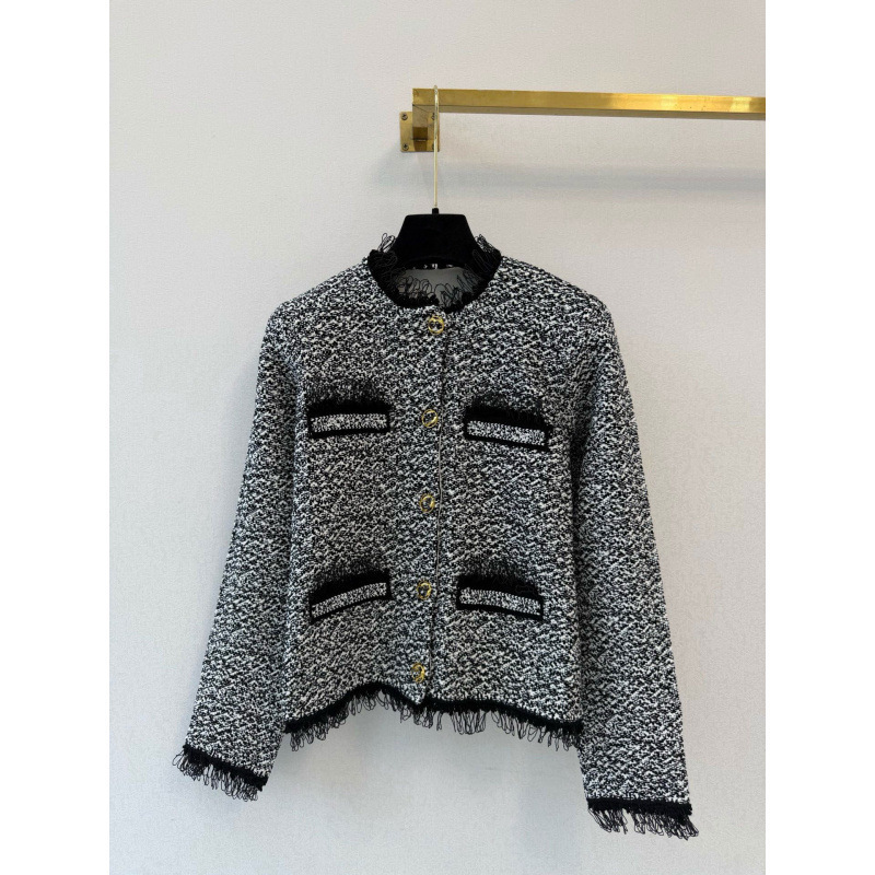 Shenzhen Nanyou~CH brand top version women's tweed short coat, high-end cardigan jacket, autumn and winter woolen top