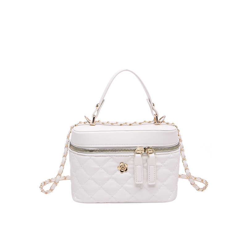 Bolsa de viento de fragancia para mujeres 2024 nuevo este año popular bolsa de caja de maquillaje cadena de diamante bolso de cubo de hombro