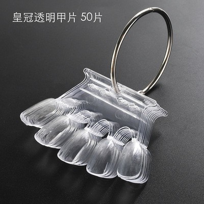Herramientas de uñas transfronterizas 50 piezas de esmalte de uñas muestra de pegamento de esmalte de uñas, tarjeta de color trapezoidal puntiaguda de cabeza plana, pieza de práctica de uñas