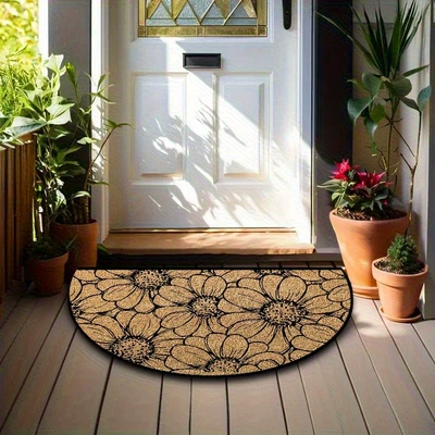 and Outdoor Areas, Thick and Durable, Avtomobil döşəmə paspasları - zx-semi-circle-style-02-4060silk-circle