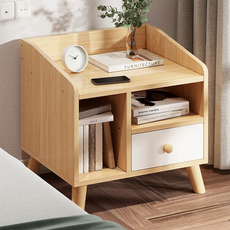 Простой шкаф для хранения вещей для дома, прикроватный шкаф, небольшой прикроватный шкаф, минималистичная мебель в японском стиле.