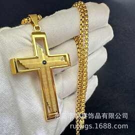 跨境直销亚马逊速卖通欧美时尚潮流个性不锈钢男士吊坠首饰批发