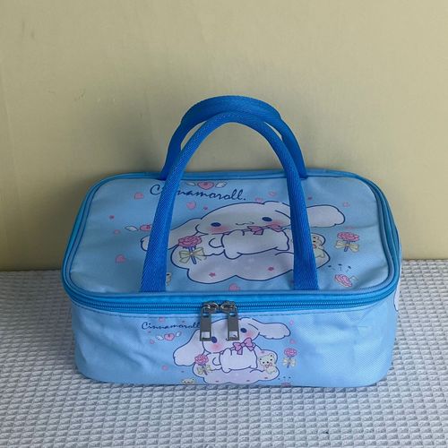 Special Insulated Lunch Box Bag for Elementary School Students, Portable Flat Lunch Pouch, Large Capacity Lunch Bag