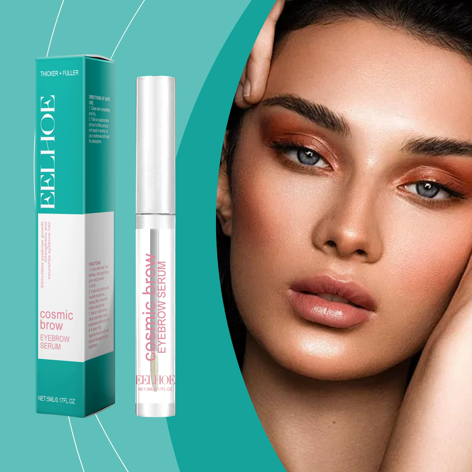 EELHOE жидкость для бровей нежно увлажняет и ухаживает за бровями