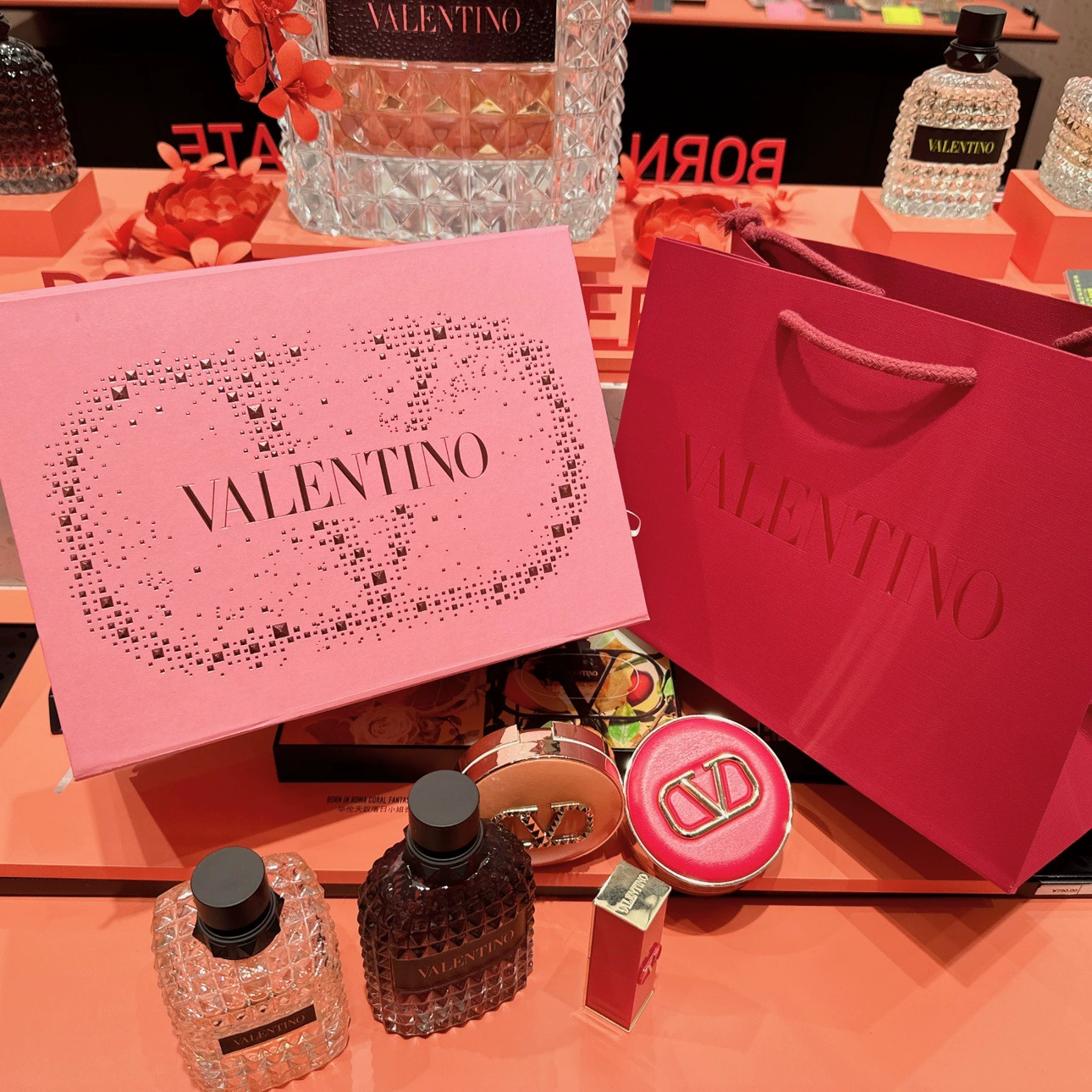 Valentino, gift box, handheld bag, pack, Birthday gift