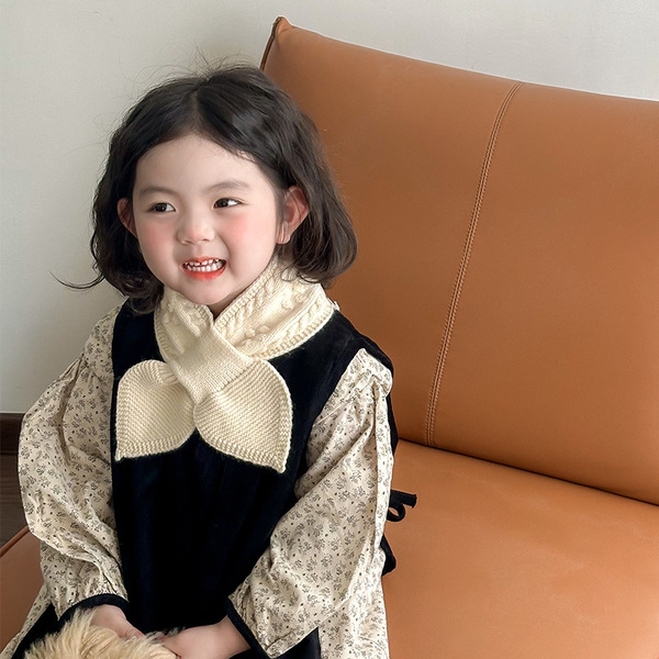 Korean children's demi-season cute keep warm knitted fashionable…