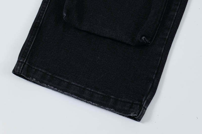 Men's Clothing Street Personality Multi-Pocket Tooling Jeans Men's and Women's Trendy Brand Urban Design Sense Casual All-Match Straight Pants_voghion.com