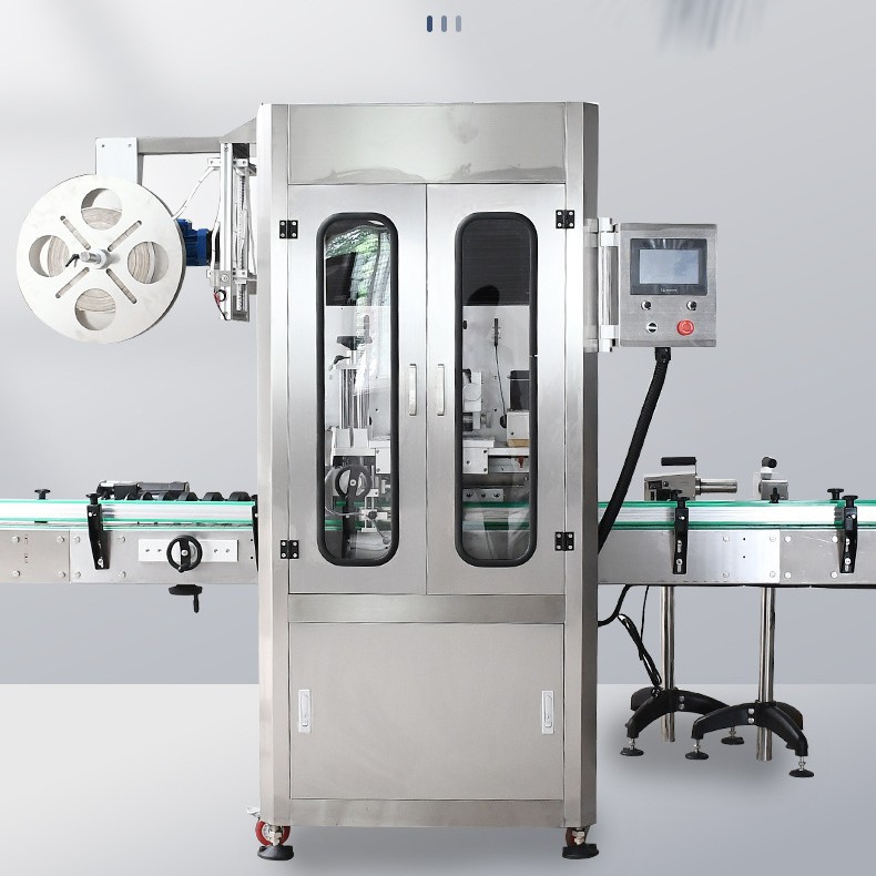 医用口服液瓶盖套标机瓶盖套帽机全自动套标机热风枪定位收缩机构