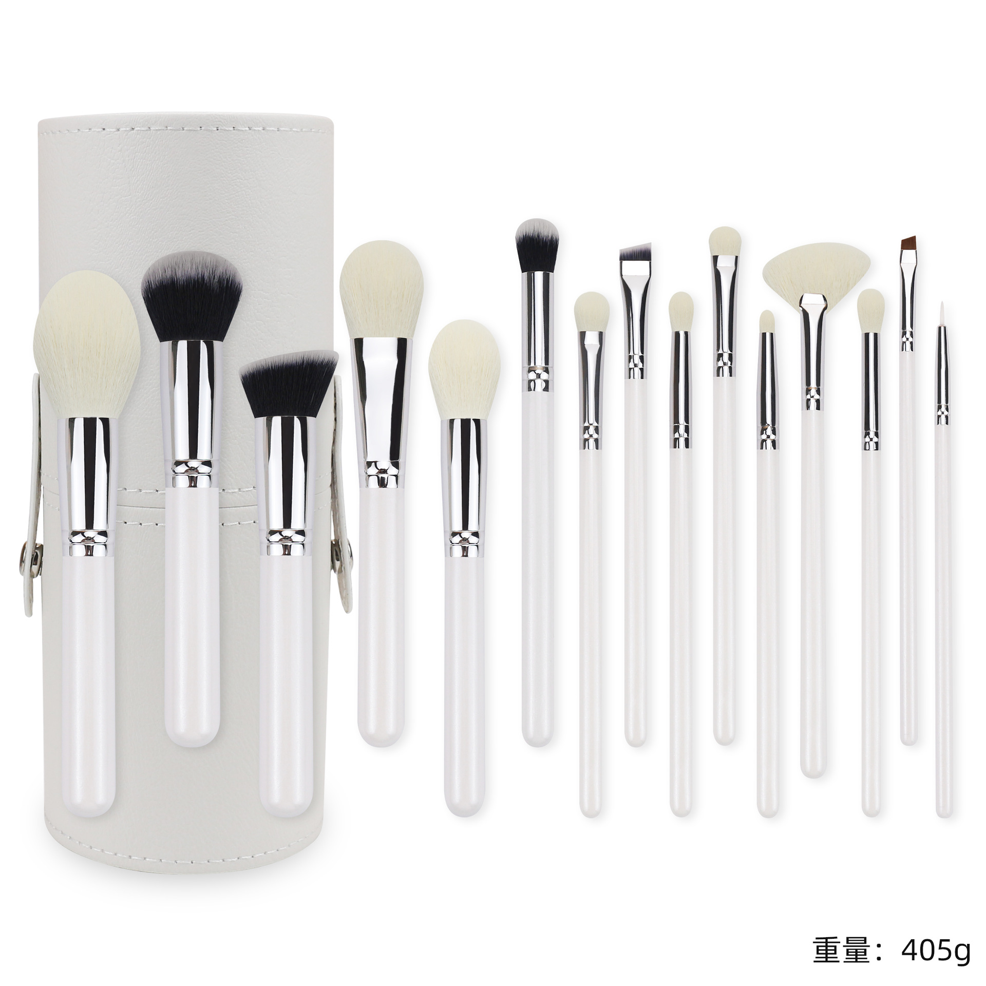 15 pelo de los animales pinceles de maquillaje traje de lana real estudio de maquillaje Escuela Profesional maquillaje artista conjunto completo pinceles de maquillaje