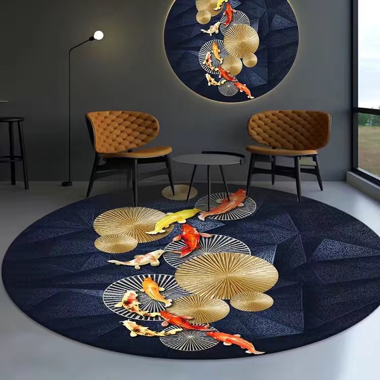 X24 새로운 라운드 매트-01 [물고기 시리즈]]