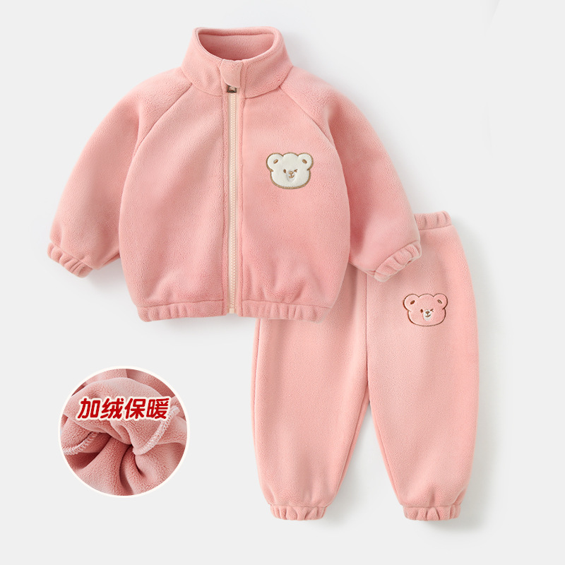 Pink bear suit