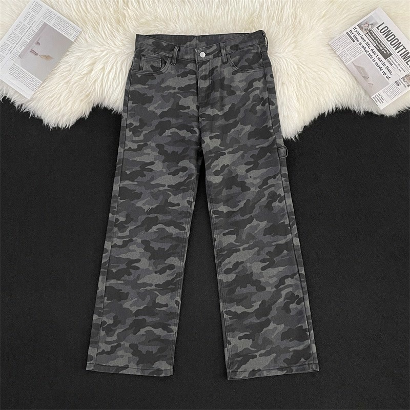 Camouflage summer jeans