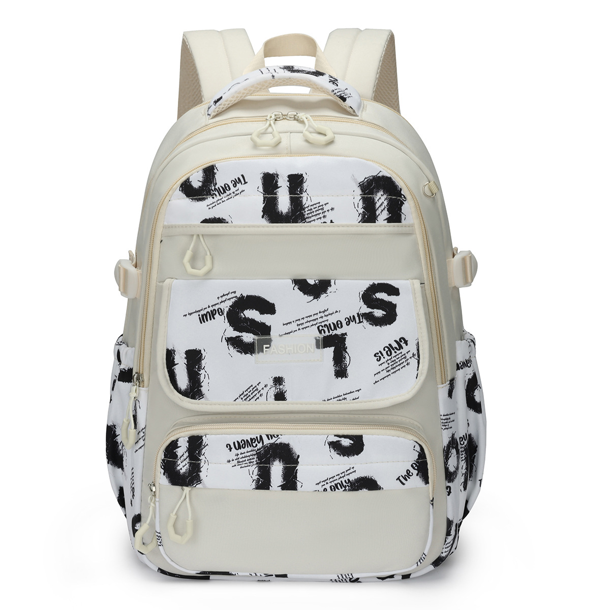 Mochila de todo fósforo, mochila de gran capacidad para la escuela secundaria y secundaria, mochila para estudiantes universitarios de moda casual, mochila de viaje de cercanías al por mayor