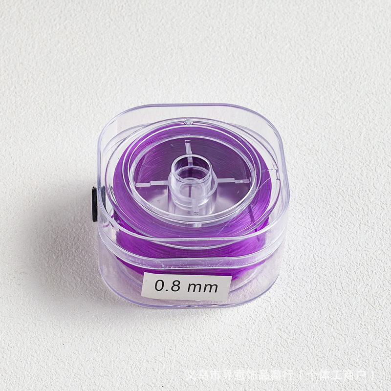 カラフルなフラットシルク弾性糸ビーズビーズ糸 diy ブレスレットロープ靱性タイトな弾性耐摩耗性ブレスレット弾性糸|undefined