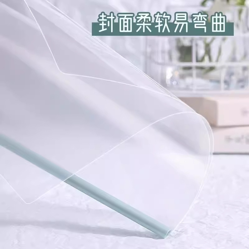 渐变A4抽杆夹莫兰迪色大容量拉杆文件夹简历试卷档案插页收纳夹|undefined