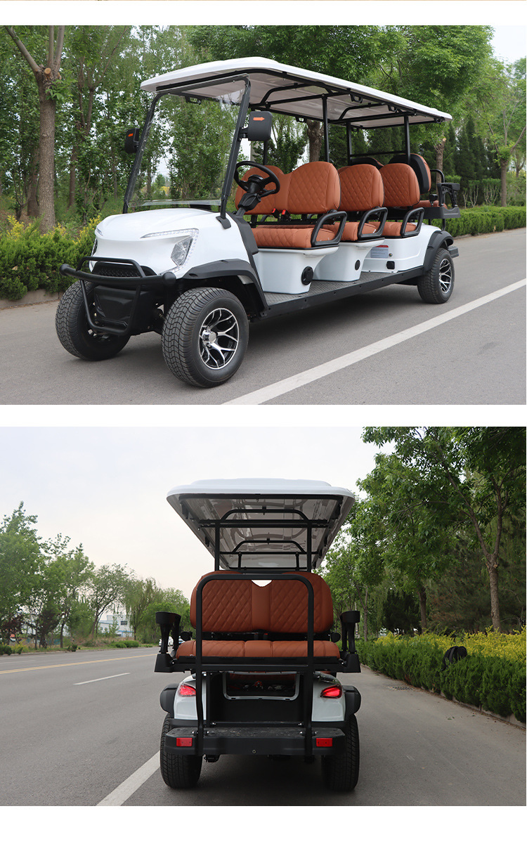 Foreign Trade Export Electric Golf Cart, 86-Seater Tourist Vehicle for Scenic Spots, Campus Property Sightseeing Vehicle, Golf Course Special Vehicle