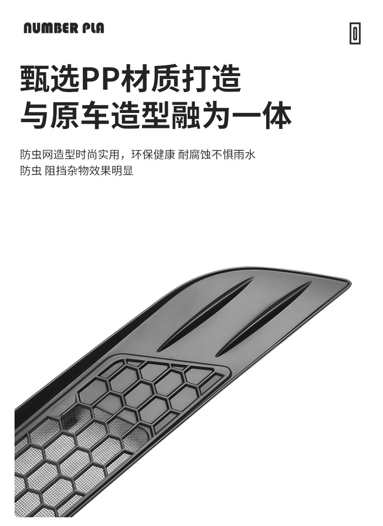 Cross-Border Wholesale of Accessories for the New Version of Tesla Model Y/3 Insect-Proof Net and Air Conditioning Inlet Protective Cover
