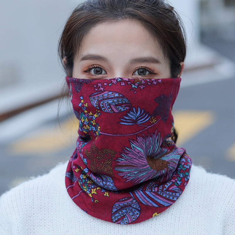 Sombrero de montaje de moda coreana para hombres y mujeres otoño invierno grueso gorro de luna máscara de ciclismo a prueba de viento image 34