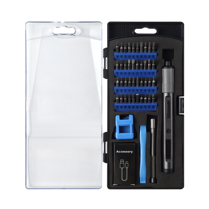 跨境便携锂电池持久续航充电式扭矩可调节可换批头精密电动螺丝刀