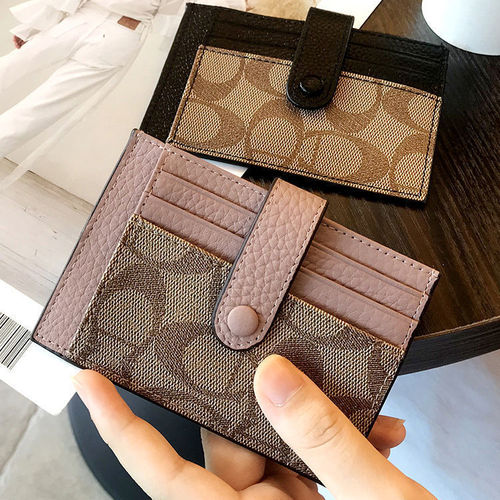 Factory direct sales compact mini high-end card holder for students and girls ultra-thin buckle wallet anti-degaussing driver's license card holder