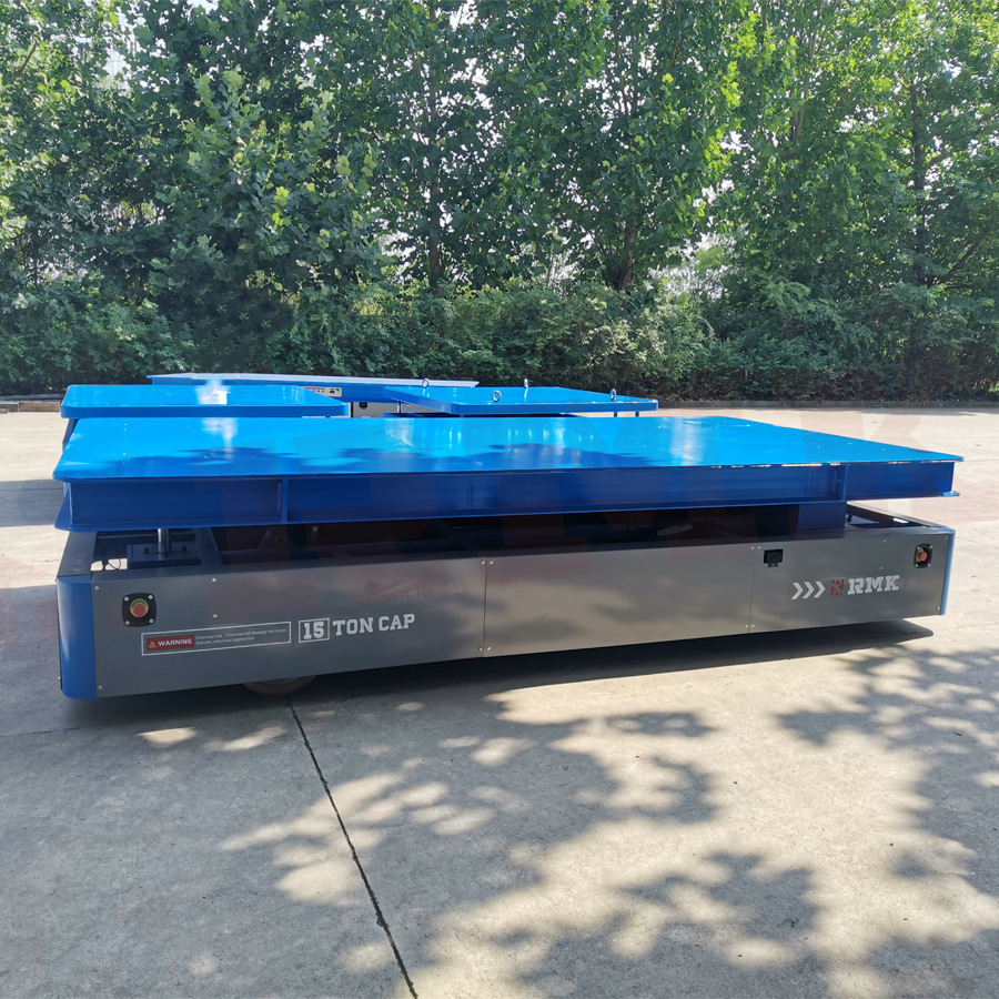 承载15吨无轨液压升降平台车 底盘电动运输平板车 工业转运地牛