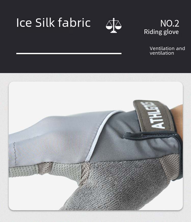 Guantes de fitness de medio dedo para parejas, para mujer, para exteriores, protección solar, antideslizantes, para yoga, deportes, equitación, guantes finos de seda helada para hombres_voghion.com