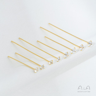 ����ɫ14K�����Ƕ�ʯT��ֹ����9���diy�����朶��h�Ʒ����