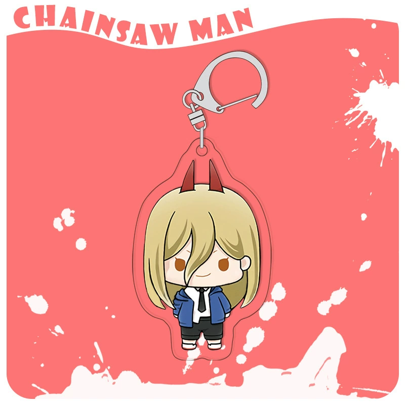 Chainsaw, acrylic keychain, double-sided pendant, 4mm