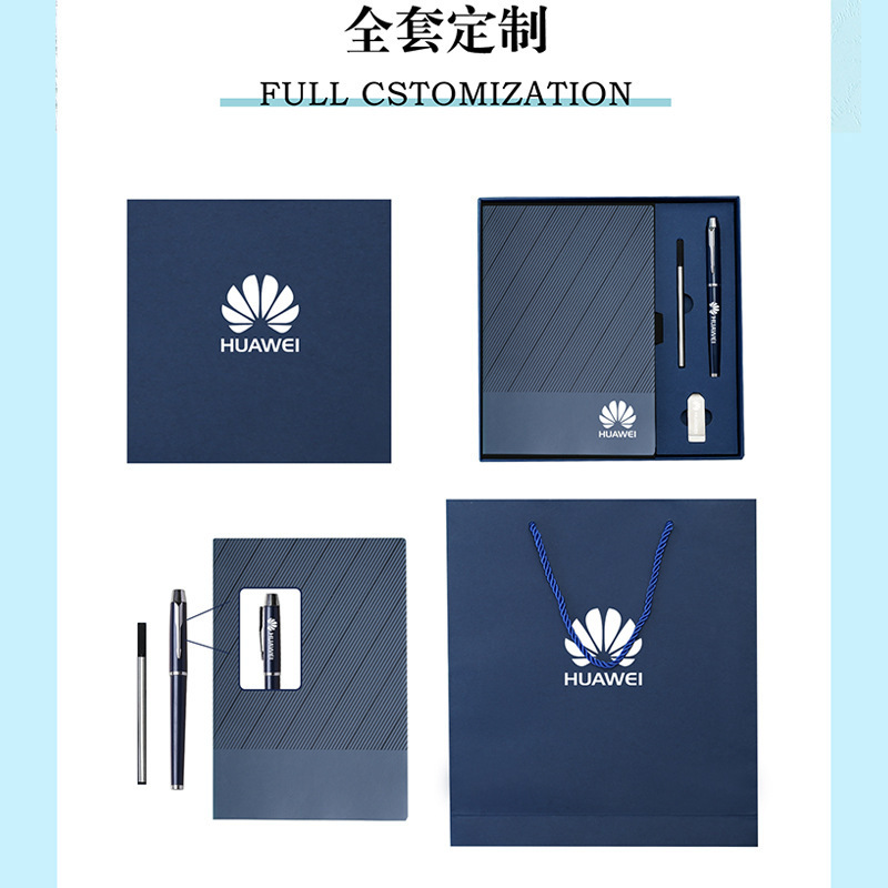 Transfronterizo A5 caja de regalo de cuaderno de notas logotipo personalizado twill negocio taza de calentamiento caja de regalo escuela empresa