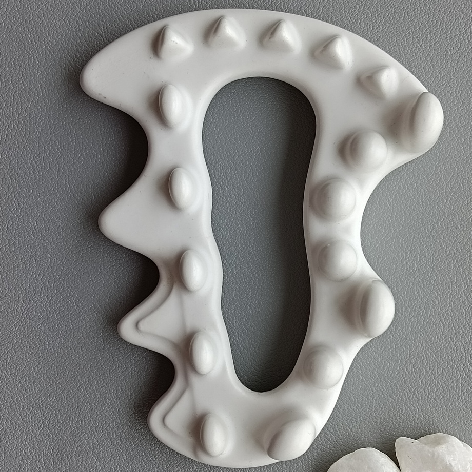 陶瓷刮痧脸部身体按摩美容经络刷拨筋棒ceramic scrapping board