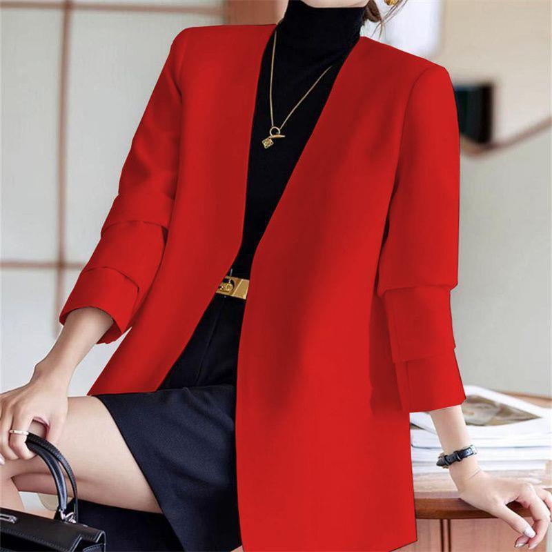 Jacket for Spring and Autumn, Slimming, Elegant, Light Luxury, Fashionable 2025 New Style, High-End Plus-Size Design, Niche Women's Suit Jacket for Spring and Autumn, Slimming, Elegant, Light Luxury, Fashionable 2025 New Style, High-End Plus-Size Design, Niche Women's Suit